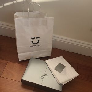 Nordstrom Medium- ish gift box + bag